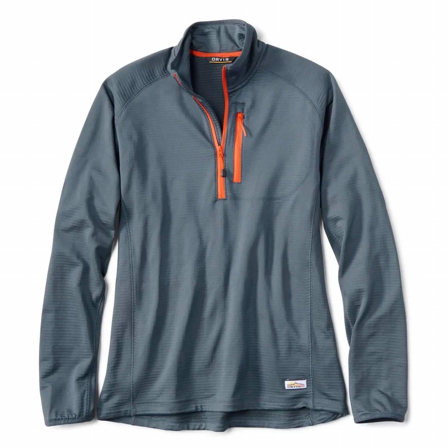 New Orvis Men's Horseshoe Hill 1/4 Zip Pullover In Storm